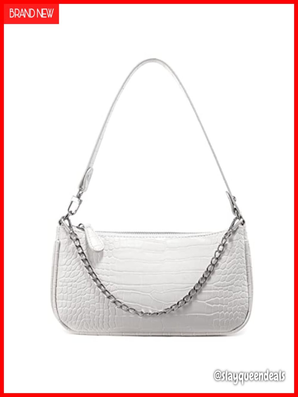 Retro Crocodile Pattern PU Leather Tote Handbag Shoulder Bag Clutch